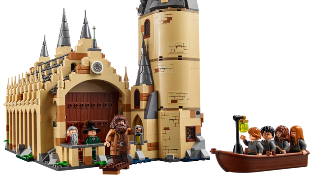 Scenes from several movies can be recreated using the set, including the student’s first arrival at the castle.